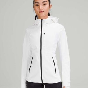 Lululemon White/Ivory  Hooded Zip Jacket Reflective Fits L–XL